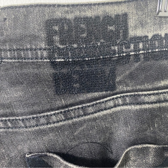 French Connection Acid Wash Jeans Marbled Skin Tight Jeans - Picture 3 of 8